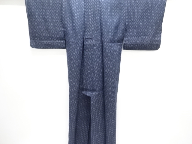  七宝模様織出しちぢみ単衣着物